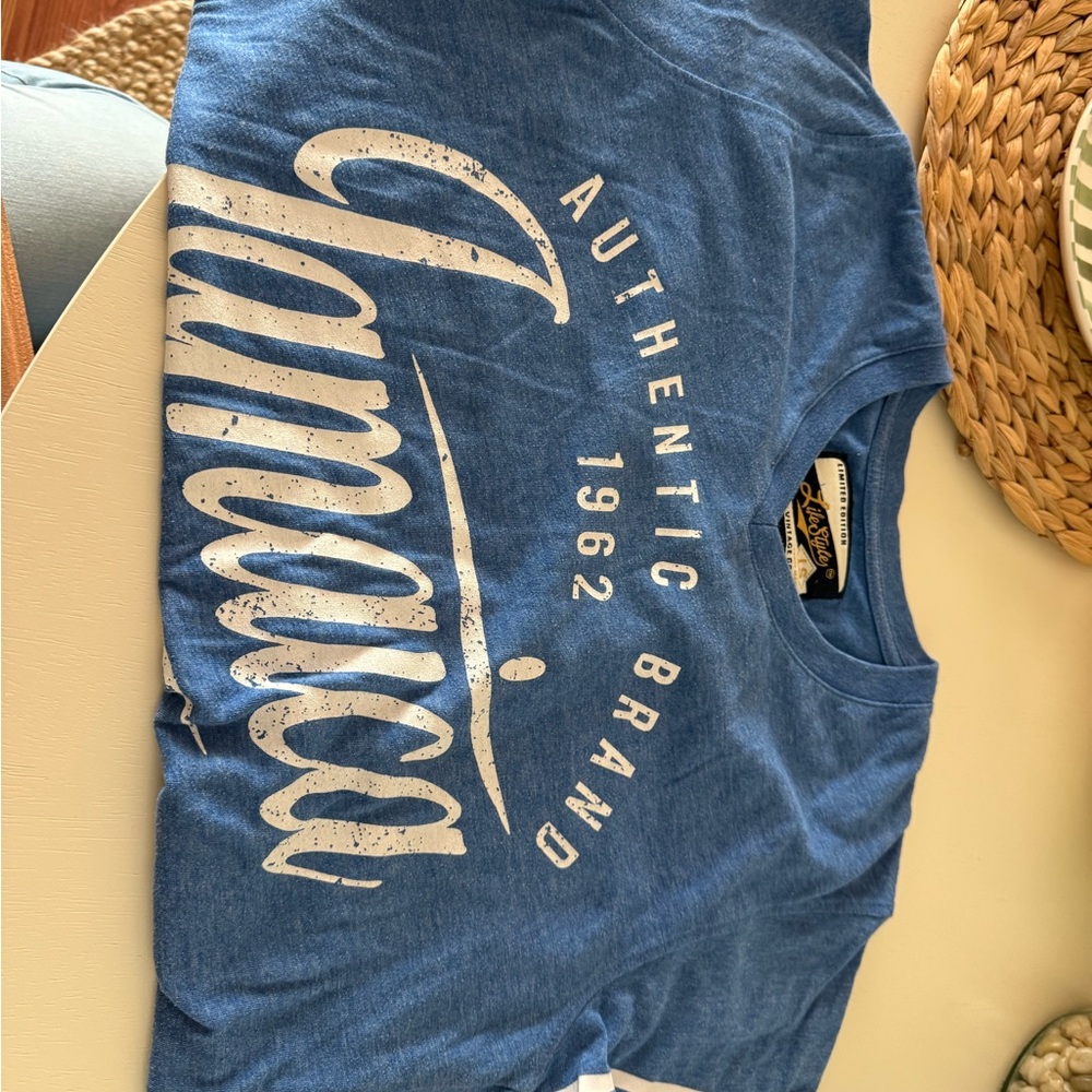 Jamaica shirt, 1962, Blue Graphic Tee